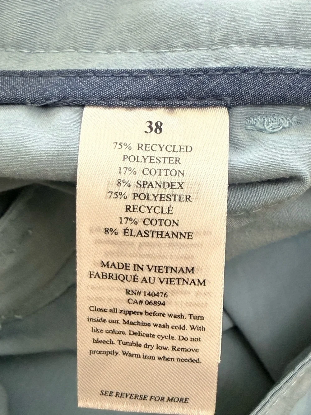 Faherty | All Day Shorts | Powder Blue | Waist 38” Inseam 9”
